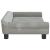 Canapea pentru copii, gri deschis, 100x50x26 cm, catifea GartenMobel Dekor