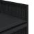 Set mobilier de exterior cu perne, 11 piese, negru, poliratan GartenMobel Dekor