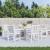 Perne scaun cu spătar scund 6buc. melanj crem 100x50x7cm textil GartenMobel Dekor