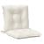Perne scaun cu spătar scund 6buc. melanj crem 100x50x7cm textil GartenMobel Dekor