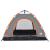 Cort de camping, 3 persoane, gri/portocaliu, setare rapidă GartenMobel Dekor