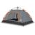 Cort de camping, 4 persoane, gri/portocaliu, setare rapidă GartenMobel Dekor