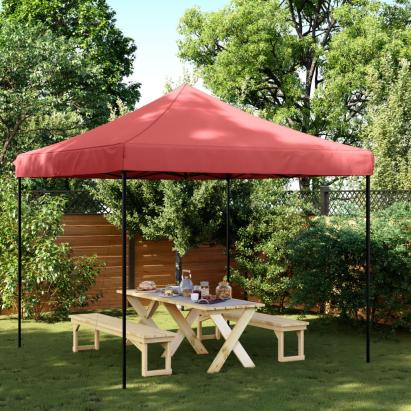 Cort de petrecere pliabil Pop-Up, 292x292x315 cm, vișiniu GartenMobel Dekor