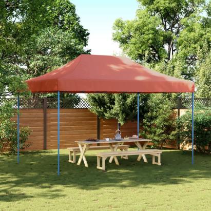 Cort de petrecere pliabil Pop-Up, 440x292x315 cm, teracotă GartenMobel Dekor