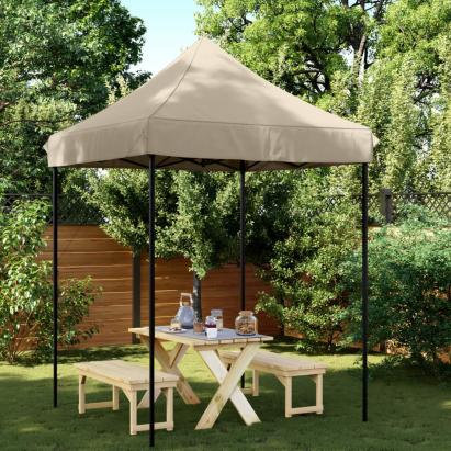 Cort de petrecere pliabil Pop-Up, taupe, 200x200x306 cm GartenMobel Dekor
