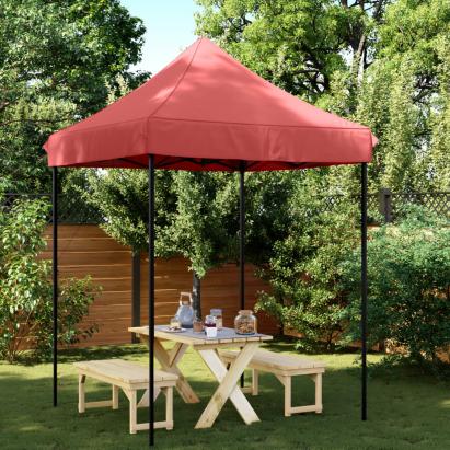 Cort de petrecere pliabil Pop-Up, 200x200x306 cm, vișiniu GartenMobel Dekor