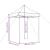 Cort de petrecere pliabil Pop-Up, 200x200x306 cm, maro GartenMobel Dekor