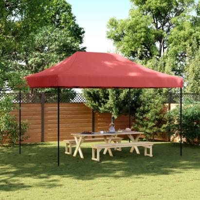 Cort de petrecere pliabil Pop-Up, 410x279x315 cm, vișiniu GartenMobel Dekor