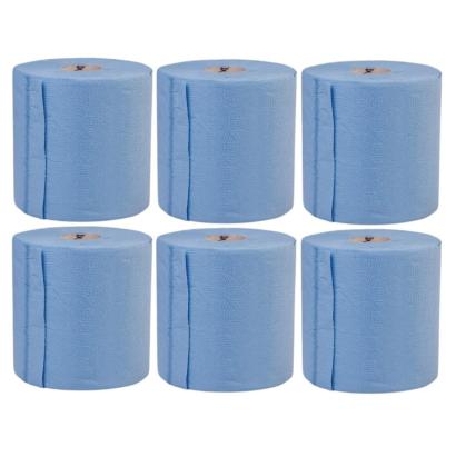 Set 6 role hartie profesionala 2 straturi albastra HardWork ToolsRange