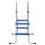 Scară de piscină pentru piscină supraterană 84 cm oțel/ plastic GartenMobel Dekor