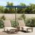 Umbrelă de soare exterior, stâlp aluminiu, azuriu, 2 x 1,5 m  GartenMobel Dekor
