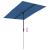 Umbrelă de soare exterior, stâlp aluminiu, azuriu, 2 x 1,5 m  GartenMobel Dekor