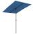 Umbrelă de soare exterior, stâlp aluminiu, azuriu, 2 x 1,5 m  GartenMobel Dekor