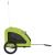 Remorcă de bicicletă animale companie, verde textil oxford/fier GartenMobel Dekor