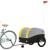 Remorcă pentru biciclete, negru și galben, 45 kg, fier GartenMobel Dekor