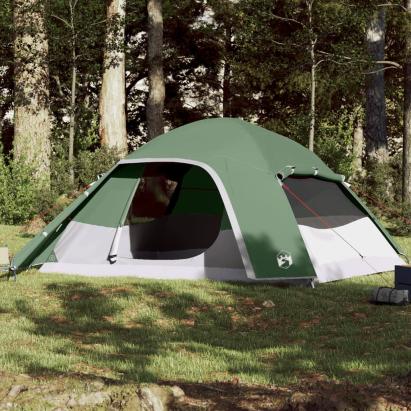 Cort de camping cupolă pentru 6 persoane, verde, impermeabil GartenMobel Dekor