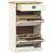 Dulap de pantofi VIGO, 60x35x96 cm, alb, lemn masiv de pin GartenMobel Dekor