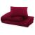 Set cu husă de pilotă, roșu bordo, 260x240 cm, microfibră GartenMobel Dekor