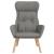 Scaun de relaxare, gri deschis, material textil GartenMobel Dekor