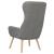 Scaun de relaxare, gri deschis, material textil GartenMobel Dekor