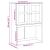 Dulap superior comodă „VIGO”, alb, 78x30x100 cm, lemn masiv pin GartenMobel Dekor