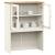 Dulap superior comodă „VIGO”, alb, 78x30x100 cm, lemn masiv pin GartenMobel Dekor
