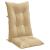 Perne scaun cu spătar înalt 2 buc. melanj bej 120x50x7cm textil GartenMobel Dekor