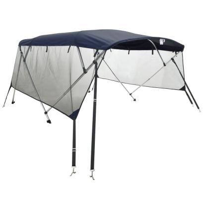 Parasolar Bimini 3 arcuri pereți din plasă 183x(170-182)x137 cm GartenMobel Dekor
