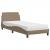 Pat cu saltea, cappuccino, 90x200 cm piele ecologică GartenMobel Dekor