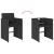 Set mobilier de grădină cu perne, 17 piese, negru, poliratan GartenMobel Dekor