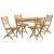 Set mobilier de grădină, 5 piese, bambus GartenMobel Dekor