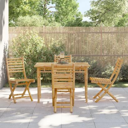 Set mobilier de grădină, 5 piese, bambus GartenMobel Dekor