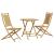 Set mobilier bistro, 3 piese, bambus GartenMobel Dekor