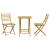 Set mobilier bistro, 3 piese, bambus GartenMobel Dekor