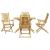 Set mobilier de grădină, 5 piese, bambus GartenMobel Dekor
