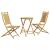 Set mobilier bistro, 3 piese, bambus GartenMobel Dekor