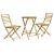Set mobilier bistro, 3 piese, bambus GartenMobel Dekor