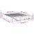 Cadru de pat alb 180x200 cm din lemn prelucrat GartenMobel Dekor