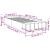 Cadru de pat, gri beton, 75x190 cm, lemn prelucrat GartenMobel Dekor