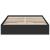 Cadru de pat cu sertare, negru, 140x200 cm, lemn prelucrat GartenMobel Dekor