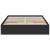 Cadru de pat cu sertare, negru, 120x200 cm, lemn prelucrat GartenMobel Dekor
