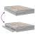 Cadru de pat cu sertare gri sonoma 120x200 cm lemn prelucrat GartenMobel Dekor