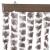 Perdea pentru insecte, gri taupe și alb, 118x220 cm, chenille GartenMobel Dekor
