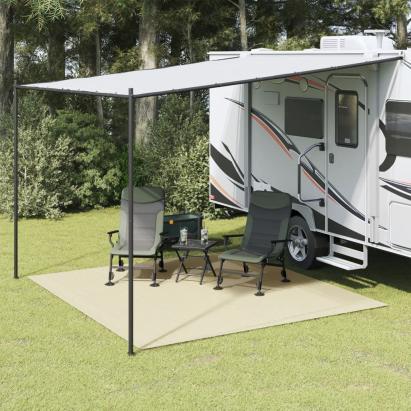 Covoraș de camping, crem, 4x3 m GartenMobel Dekor