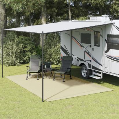 Covoraș de camping, crem, 5x3 m GartenMobel Dekor
