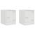 Noptiere, 2 buc., alb, 34,5x39x44 cm, oțel GartenMobel Dekor
