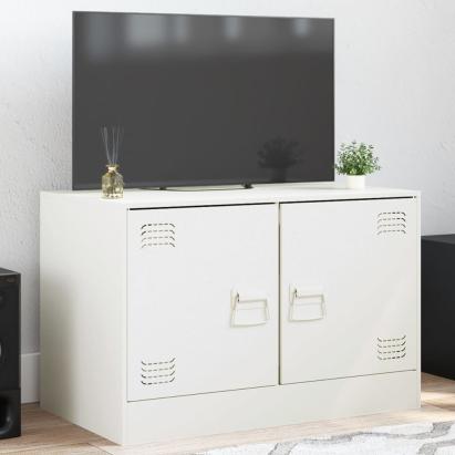 Comodă TV, alb, 67x39x44 cm, oțel GartenMobel Dekor