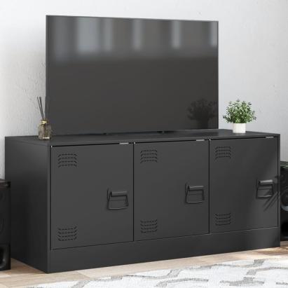 Comodă TV, negru, 99x39x44 cm, oțel GartenMobel Dekor