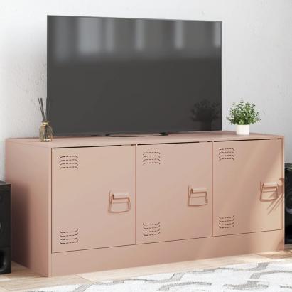 Comodă TV, roz, 99x39x44 cm, oțel GartenMobel Dekor