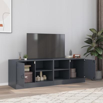 Comodă TV, 2 buc., antracit, 67x39x44 cm, oțel GartenMobel Dekor